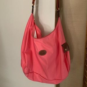 Pink Longchamp Adjustable Strap Tote